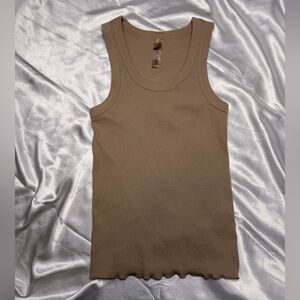 Skims Ribbed Scoop Neck Tank